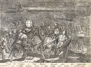 Keizer Karel V en Cosimo I de